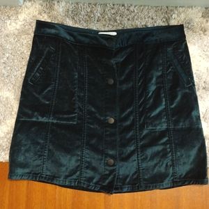 Anthropologie DL1961 Jenny skirt velvety forest green Sz Medium 10/12